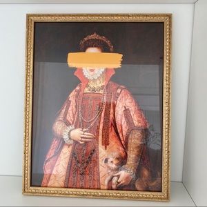 Framed Altered Portrait Art Print